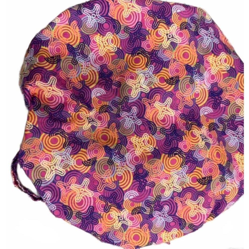 SCRUB CAP HAT NEW WITH DRAW STRINGS‎  SWIRLES